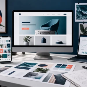 Studio digitale per piano editoriale, testi, immagini e video